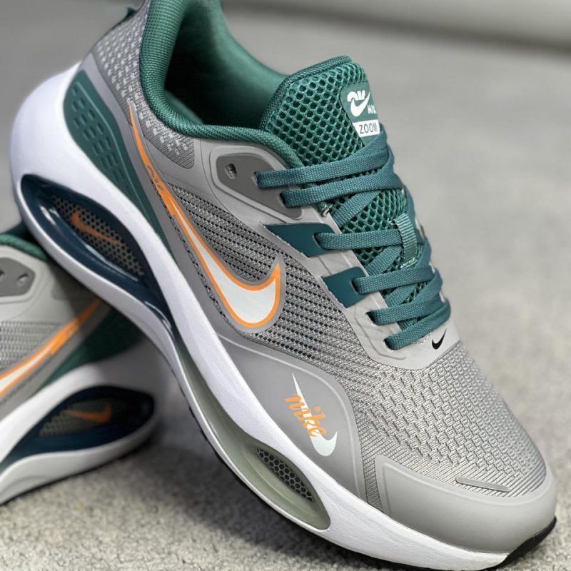 کتونی نایکی ایر مکس زوم طوسی سبز (Nike Air Max Zoom Grey Green)