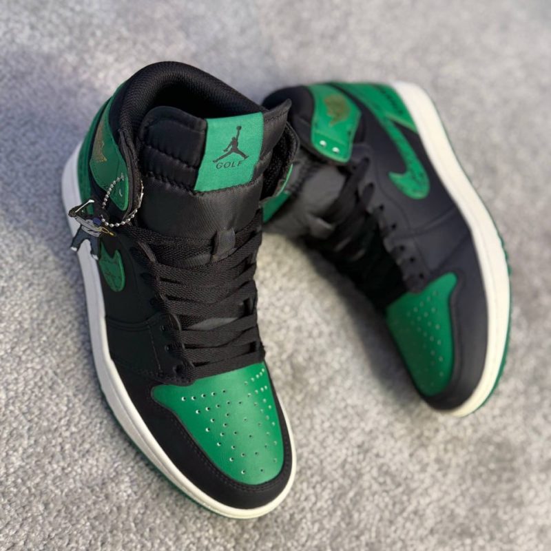 کتونی نایک ایر جردن وان سبز مشکی | Nike Air Jordan 1 Green Black