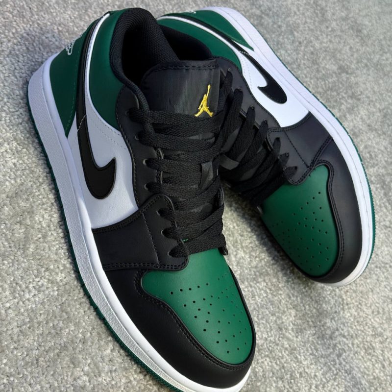 کتونی جردن لو مشکی سبز | Jordan 1 Low Black Green