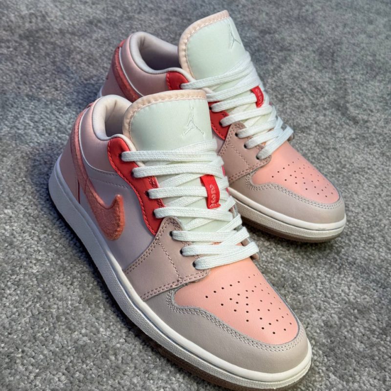 کتونی جردن لو سفید صورتی | Jordan 1 Low White Pink