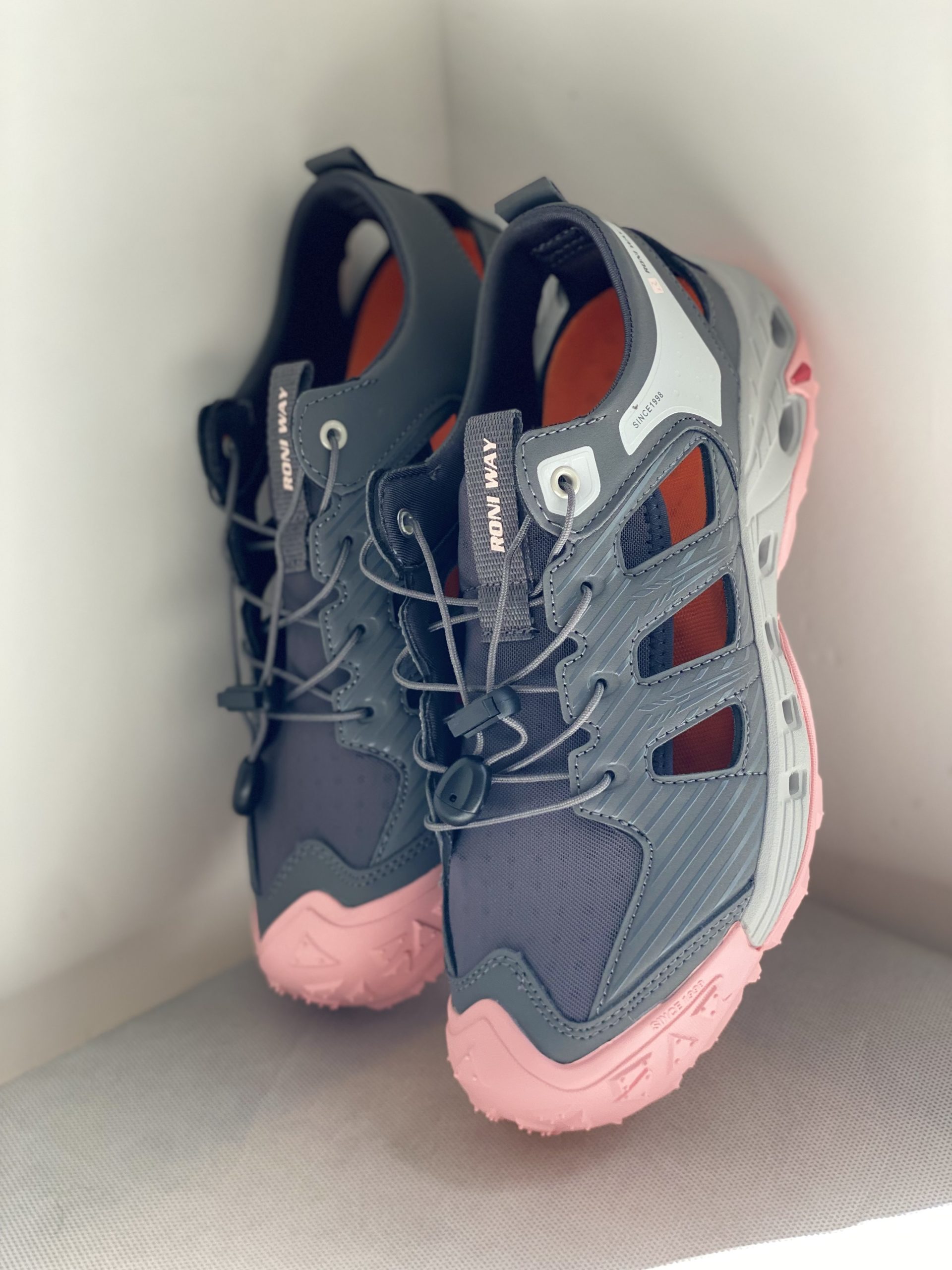 صندل اسپرت آی رانر طوسی صورتی | I_Runner Sport Sandal Gray Pink